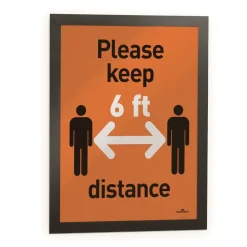 Durable DURAFRAME 5.5 x 8.5 Sign Holder - Black Frame (2/Pack)