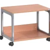 Durable System 48 23.6 in. x 18.7 in. x 17 in. 2 Shelves Metal Multi-Function Trolley - Beech