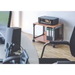 Durable System 48 23.6 in. x 18.7 in. x 17 in. 2 Shelves Metal Multi-Function Trolley - Beech