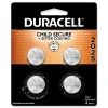 Duracell 2025 Lithium Coin Batteries With Bitterant (4/Pack)