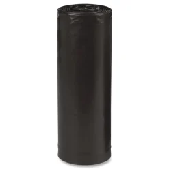Earthsense Commercial 40 in. x 46 in. 1.25 mil 45 Gallon Linear Low Density Recycled Can Liners - Black (100/Carton)