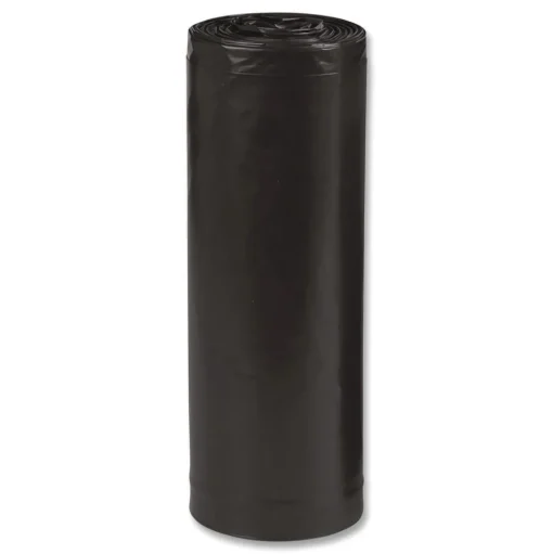 Earthsense Commercial 33 in. x 39 in. 33-Gallon 1.65 mil. Linear Low Density Recycled Can Liners - Black (100/Carton)