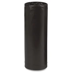 Earthsense Commercial 38 in. x 58 in. 1.65 mil 60 Gallon Linear Low Density Recycled Can Liners - Black (100/Carton)