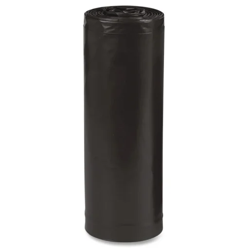 Earthsense Commercial 38 in. x 58 in. 1.65 mil 60 Gallon Linear Low Density Recycled Can Liners - Black (100/Carton)