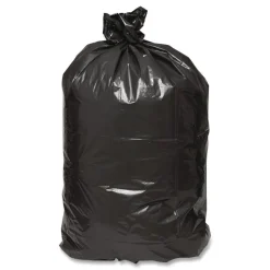 Earthsense Commercial 38 in. x 58 in. 1.65 mil 60 Gallon Linear Low Density Recycled Can Liners - Black (100/Carton)