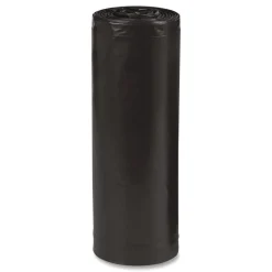 Earthsense Commercial 24 in. x 23 in. 10-Gallon 0.85 mil. Linear Low Density Recycled Can Liners - Black (500/Carton)