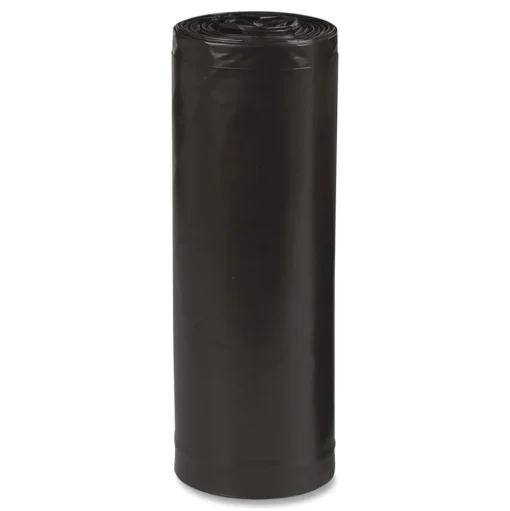 Earthsense Commercial 24 in. x 23 in. 10-Gallon 0.85 mil. Linear Low Density Recycled Can Liners - Black (500/Carton)