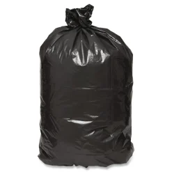 Earthsense Commercial 24 in. x 23 in. 10-Gallon 0.85 mil. Linear Low Density Recycled Can Liners - Black (500/Carton)