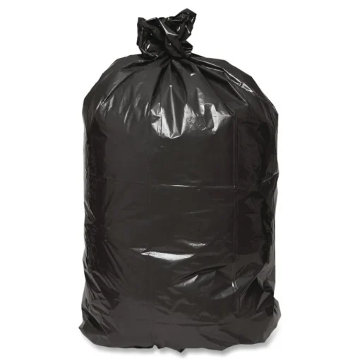 Earthsense Commercial 24 in. x 23 in. 10-Gallon 0.85 mil. Linear Low Density Recycled Can Liners - Black (500/Carton)