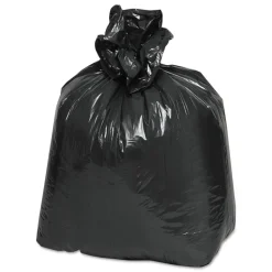 Earthsense Commercial 24 in. x 23 in. 10-Gallon 0.85 mil. Linear Low Density Recycled Can Liners - Black (500/Carton)