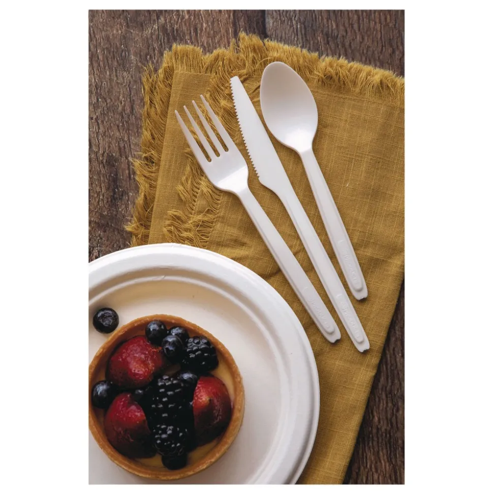 Eco-Products 6 in. Fork for Cutrelease Dispensing System - White (960-Piece/Carton)