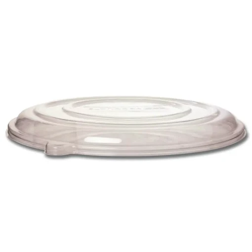 Eco-Products EP-SCPTR16LIDR 16 in. x 16 in. x 0.2 in. 100 Percent Recycled Content Plastic Pizza Tray Lids - Clear (50/Carton)