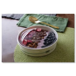 Eco-Products GreenStripe 7.28 in. Diameter x 2.48 in. 32 oz. Paper Food Containers - White (300/Carton)