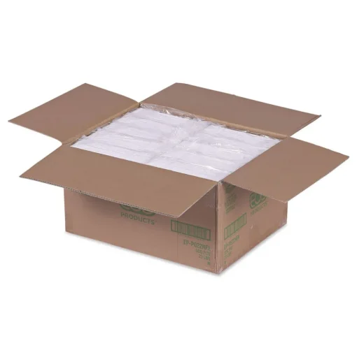 Eco-Products Vanguard 7.87 in. x 7.87 in. Renewable and Compostable Sugarcane Plates - White (500/Carton)