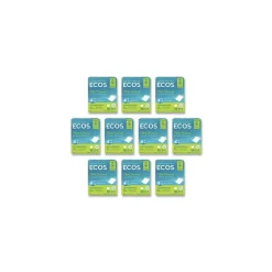 ECOS 953710CT Liquidless Laundry Detergent Sheets - Free and Clear (10/Carton)