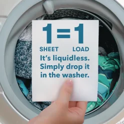 ECOS 953710CT Liquidless Laundry Detergent Sheets - Free and Clear (10/Carton)