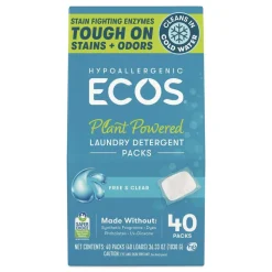 ECOS Laundry Detergent Packs - Free and Clear (6/Carton)