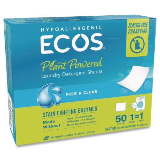 ECOS Liquidless Laundry Detergent Sheets - Free and Clear