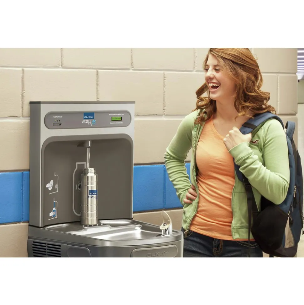 Elkay EZH2O Bottle Filling Station with Single ADA Cooler, Filtered/8 GPH (Light Gray)