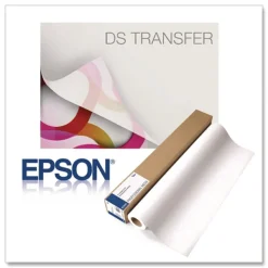 Epson 44 in. x 300 ft. 4.6 mil DS Transfer Photo Paper Roll - Matte White (1-Roll)