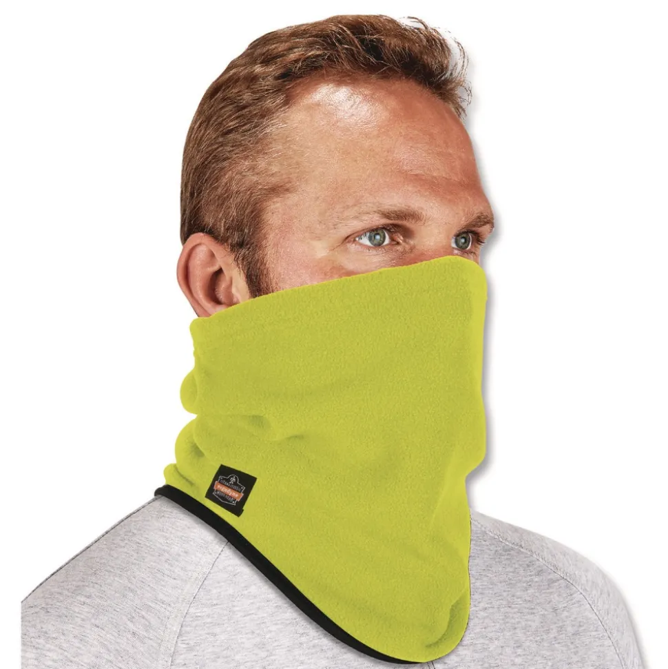 Ergodyne N-Ferno 6960 One Size Fits Most Fleece Neck Gaiter - Hi-Vis Lime