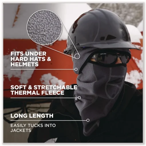 Ergodyne N-Ferno 6823 One Size Fits Most Fleece Hinged Balaclava Face Mask - Lime