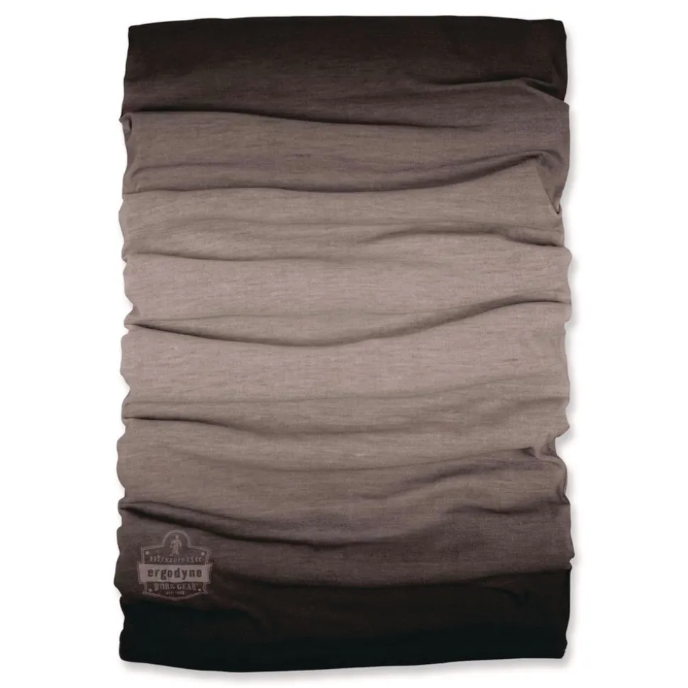 Ergodyne N-Ferno 6491 One Size Fits Most Reversible Thermal Fleece plus Poly Multi-Band - Light Gray Fade