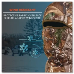 Ergodyne N-Ferno 6823 One Size Fits Most Fleece Hinged Balaclava Face Mask - Realtree Edge
