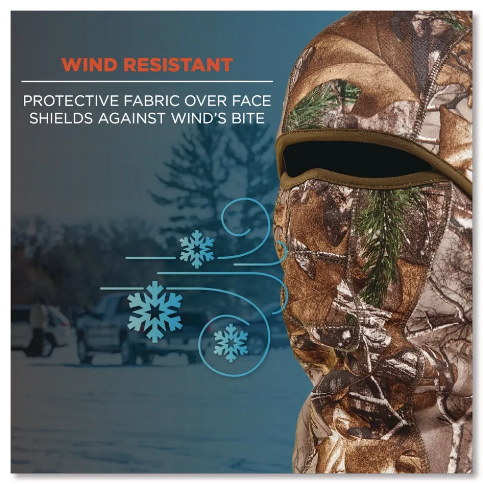 Ergodyne N-Ferno 6823 One Size Fits Most Fleece Hinged Balaclava Face Mask - Realtree Edge
