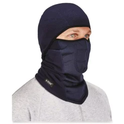 Ergodyne N-Ferno 6823 One Size Fits Most Fleece Hinged Balaclava Face Mask - Navy