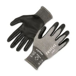 Ergodyne ProFlex 7072 ANSI A7 Nitrile-Coated CR Gloves, Gray, Medium, 12 Pairs/Pack