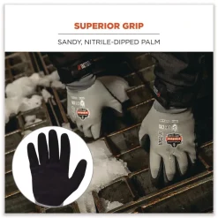 Ergodyne ProFlex 7501 Coated Waterproof Winter Gloves - 2X-Large Gray (1-Pair)