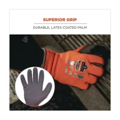 Ergodyne ProFlex 7401 Coated Lightweight Winter Gloves - Medium Orange (1-Pair)