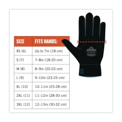 Ergodyne ProFlex 7501 Coated Waterproof Winter Gloves - Large Gray (1-Pair)