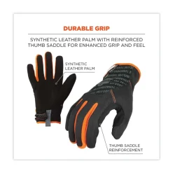 Ergodyne ProFlex 812 Standard Mechanics Gloves - 2X-Large Black (1-Pair)