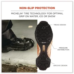 Ergodyne Trex 6325 Spikeless Traction Devices - Medium (Men's Size 8 to 11) Black (1-Pair)