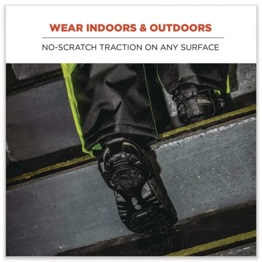 Ergodyne Trex 6325 Spikeless Traction Devices - Medium (Men's Size 8 to 11) Black (1-Pair)