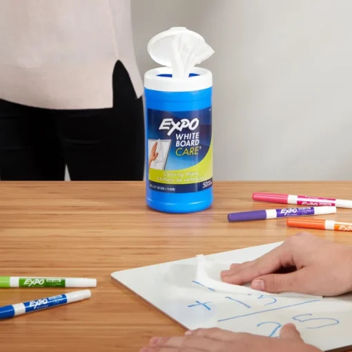 EXPO 6 x 9 Dry-Erase Board-Cleaning Wet Wipes (6/Carton)