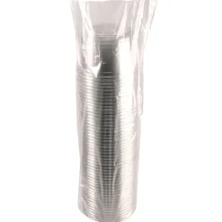Fabri-Kal 000000000009501034 4.6 in. Diameter x 3 in. 16 oz. Recycleware Round Plastic Deli Container - Clear (500/Carton)