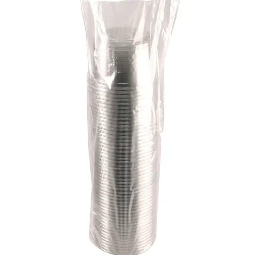 Fabri-Kal 000000000009501034 4.6 in. Diameter x 3 in. 16 oz. Recycleware Round Plastic Deli Container - Clear (500/Carton)