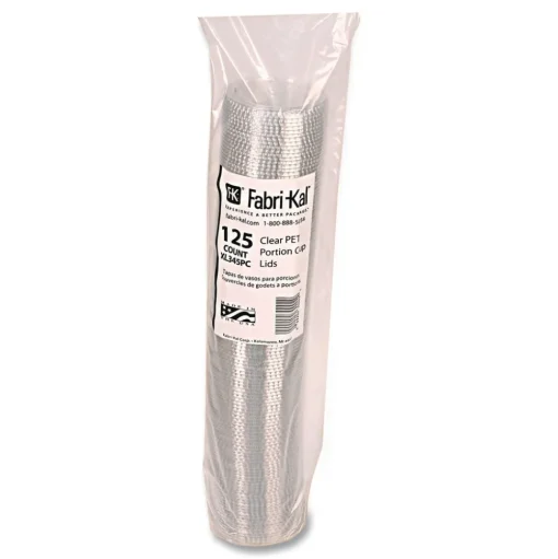 Fabri-Kal 000000000009505084 3.25 oz to 5.5 oz Plastic Portion Cup Lids - Clear (2500/Carton)