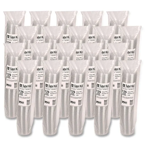 Fabri-Kal 000000000009505084 3.25 oz to 5.5 oz Plastic Portion Cup Lids - Clear (2500/Carton)
