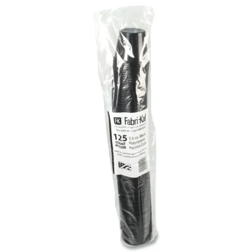 Fabri-Kal 5.5 oz. Plastic Portion Cups - Black (2500/Carton)