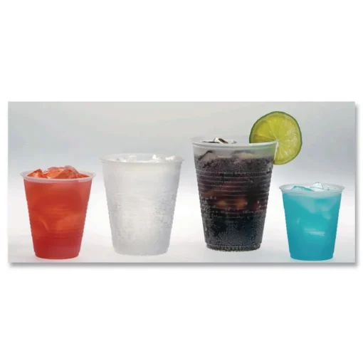 Fabri-Kal 3 oz RK Crisscross Plastic Cold Drink Cups - Clear (2500/Carton)