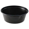 Fabri-Kal 1.5 oz Squat Plastic Portion Cups - Black (250/Sleeve, 10 Sleeves/Carton)