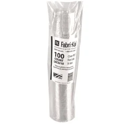 Fabri-Kal Kal-Clear/Nexclear X-Style Straw Slot/Flavor Buttons Plastic Drink Cup Lids Fits 9 oz. to 10 oz. Cold Cups - Clear (2500/Carton)