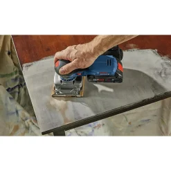Factory Reconditioned Bosch 18V Brushless Lithium-Ion Cordless Sheet Orbital Finishing Sander (Tool Only)