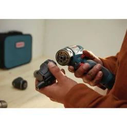 Factory Reconditioned Bosch 12V MAX Brushless Lithium-Ion Cordless Starlock Oscillating Multi-Tool and Chameleon Drill Driver with 5-in-1 Flexiclick System Combo Kit