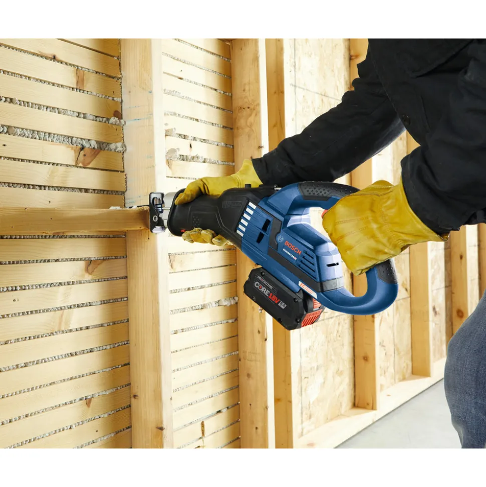 Factory Reconditioned Bosch 18V EC Brushless Lithium-Ion 1.25 in. Cordless Stroke Multi-Grip Reciprocating Saw Kit (8 Ah)