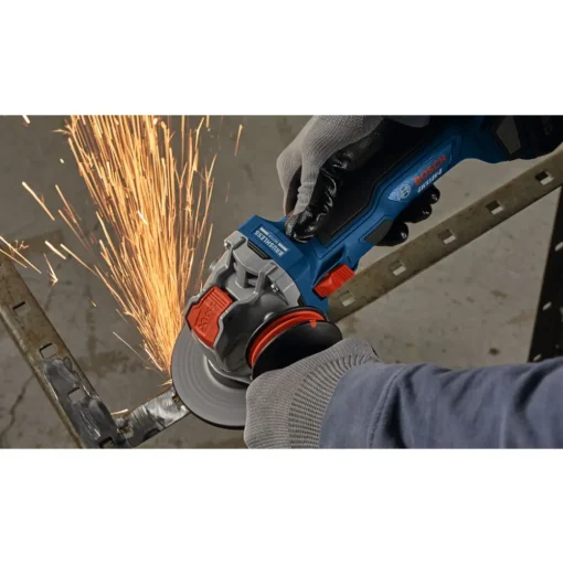 Factory Reconditioned Bosch 18V Lithium-Ion Brushless 4-1/2 in. Cordless X-LOCK Angle Grinder Kit (4 Ah)